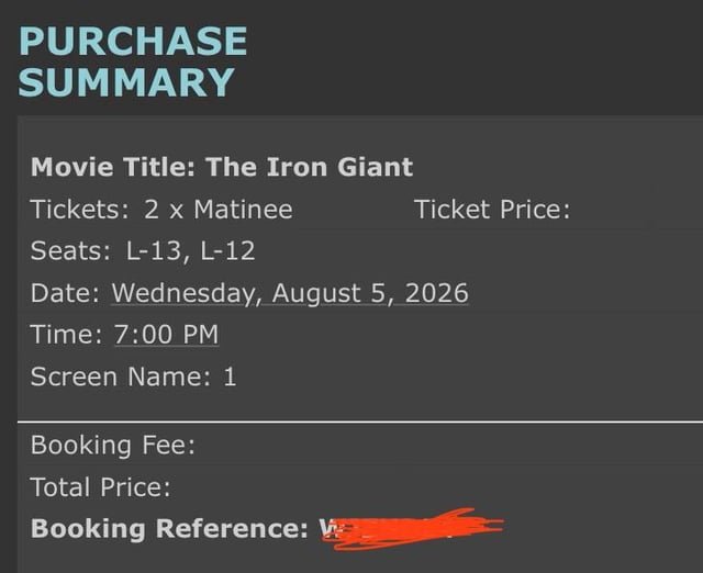 2 free tix – Iron Giant @ Majestic Bay 7pm tonight