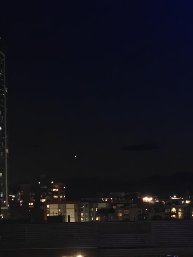 Venus in night sky