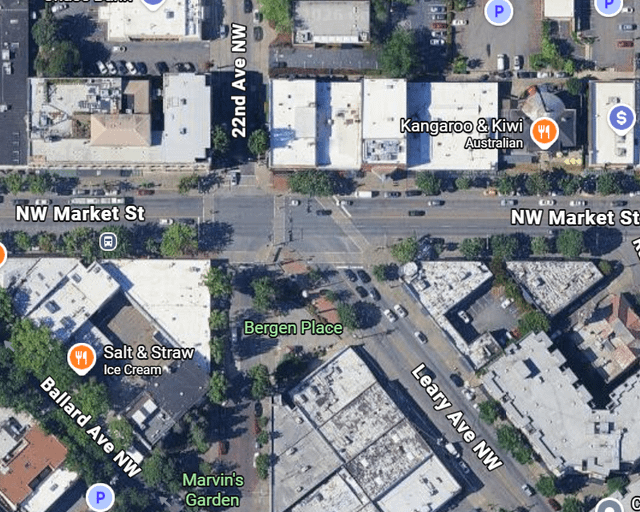 The Five Corners intersection in Ballard should be a Pedestrian Jubilee