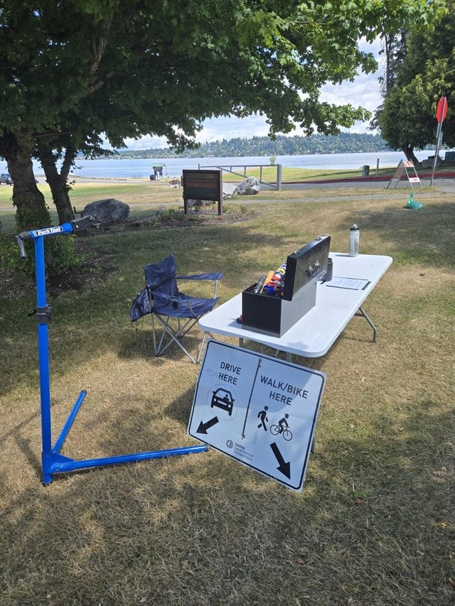 Free bike tune-ups on Lake Washington blvd this Sunday 8/23 from 1-5pm