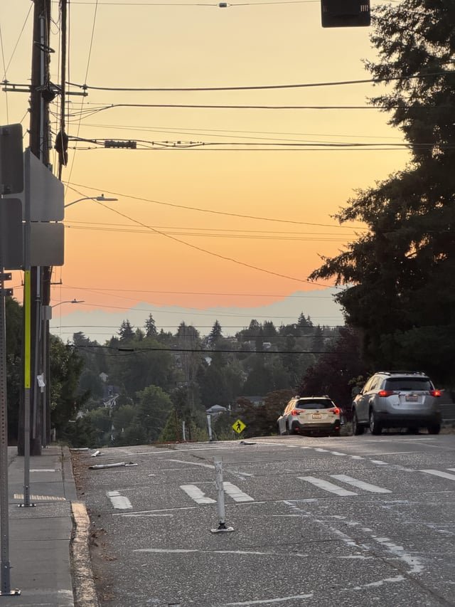 Smoky sunset