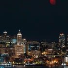 Caught the red moonrise last night, before the smoke really started rolling in