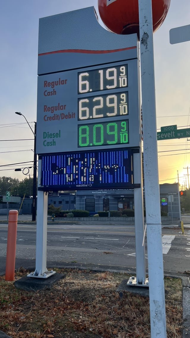Most expensive gas in Seattle?
