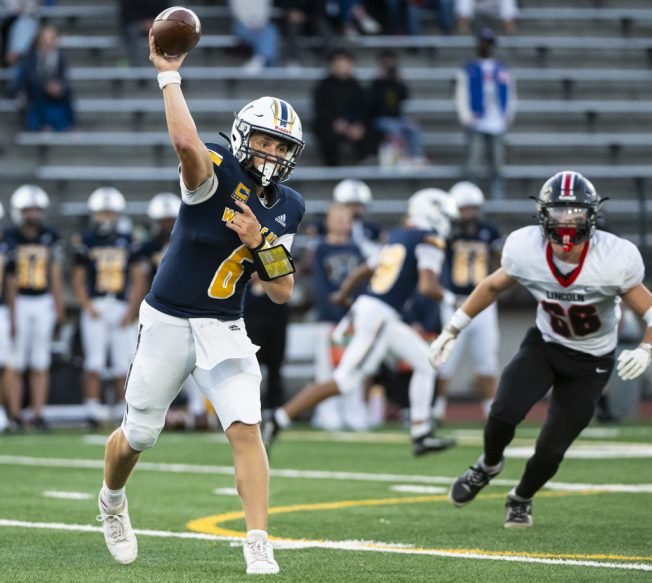 PHOTOS: West Seattle HS wins big in first football victory of the season