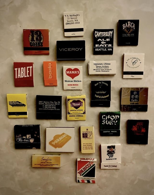 Seattle Matchbook Collection – circa ????-?? (take your best guess!)