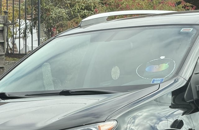 Windshield circled sticker?