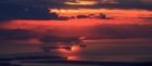 View of the sunset from 10,000 feet