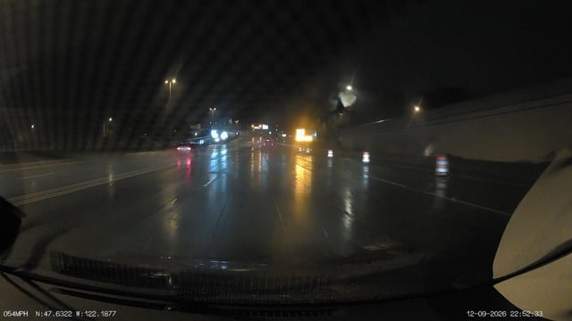 WSDOT, the lane markings through Bellevue are unacceptable. Nearly invisible in the rain.
