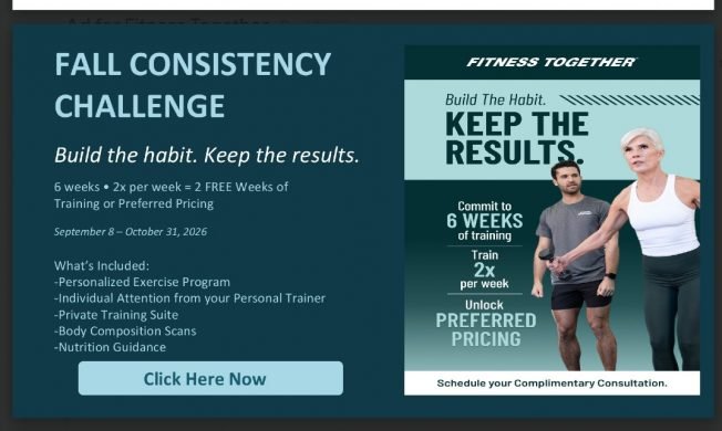 BIZNOTE: Fall fitness deal at Fitness Together West Seattle