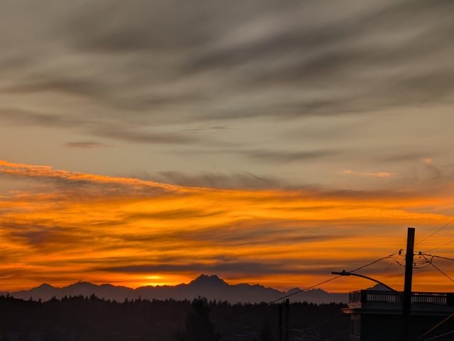 The sunset from Fremont this evening was quite the show.