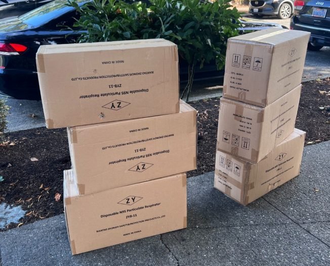 READER REPORT: Anyone missing boxes of masks?