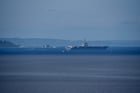Supercarrier sailing out