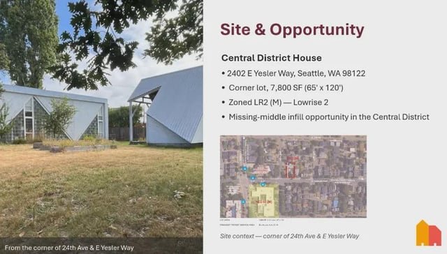 MAJOR NEWS: The Seattle Social Housing Developer is announcing its first new construction project, in the Central District at 2402 E Yesler Way. The SSHD board is set to vote on property acquisition momentarily.Construction is set to start next year and wrap in 2028 @typewriteralley.bsky.social