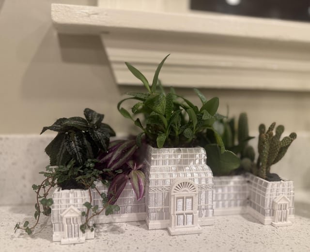 I made a Volunteer Park Conservatory planter