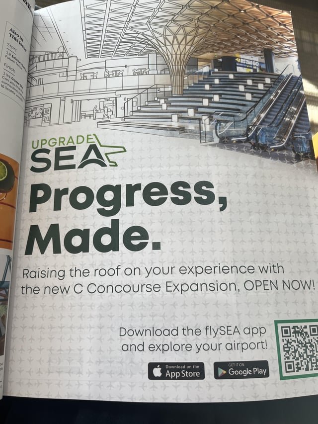 Honestly, SEAtac is doing a great job