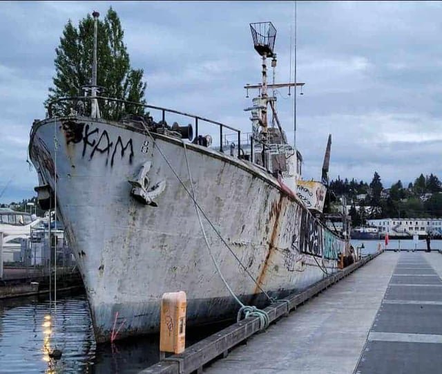 Derelict ship Albert faces removal from Ballard pier