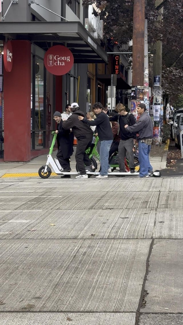 Stretch lime scooter in Capitol Hill.