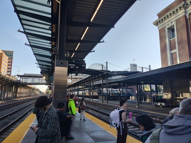 Seattle’s Train Station has platforms 3-8, but 1 and 2 are missing