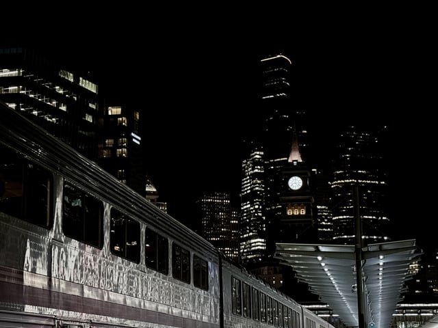 Photo: Late Night Arrival at King Street Station