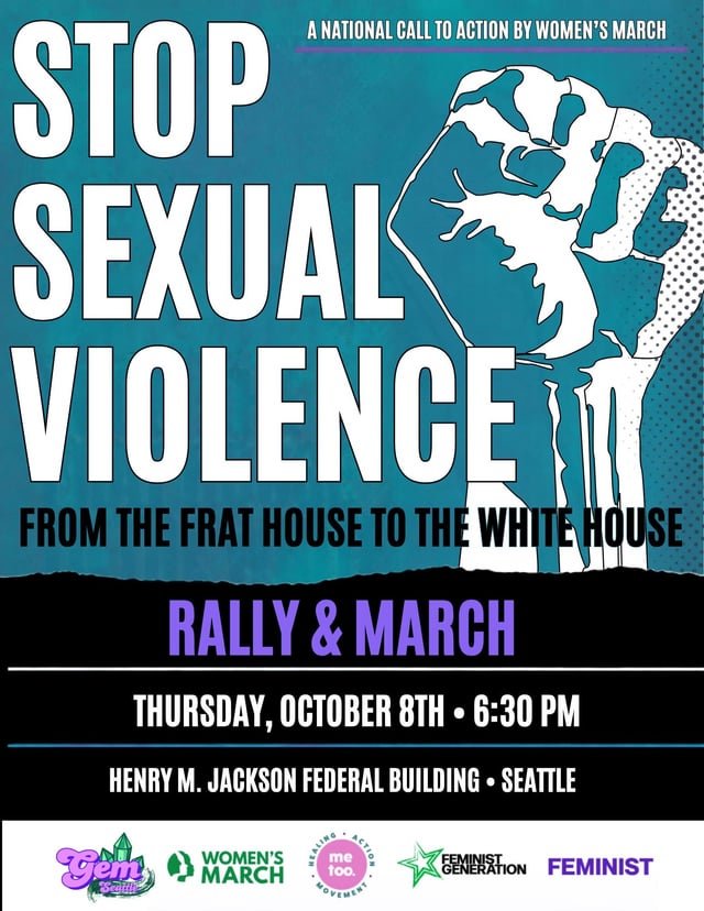 Stop Sexual Violence: March and Rally 10.08 @6:30pm