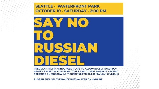 Rally to support Ukraine tomorrow at the Waterfront Park. Please consider coming out to support our local Ukrainian community!