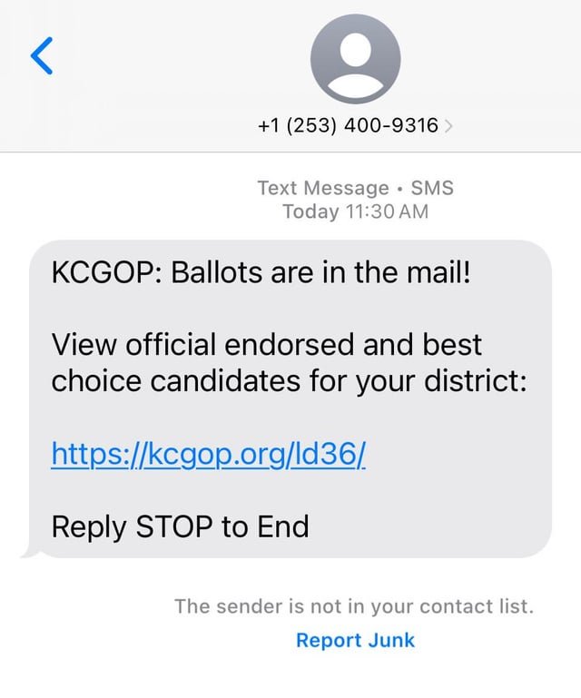 Election spam