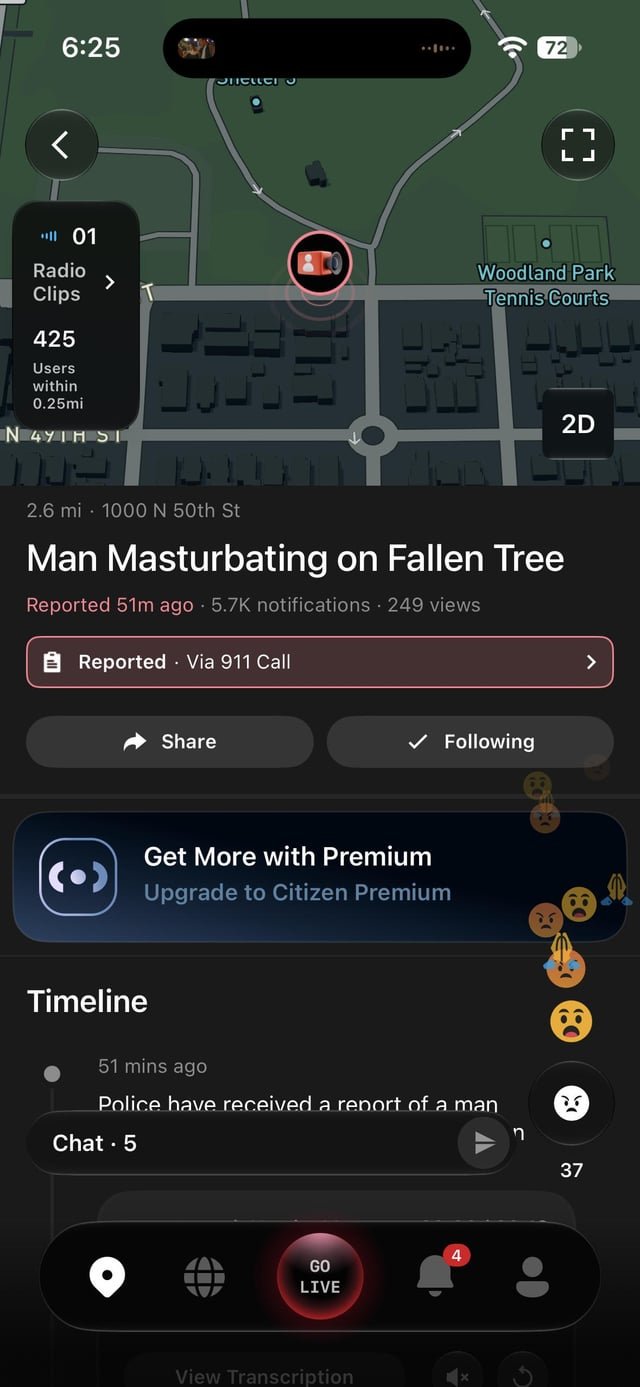 Be careful around the trees