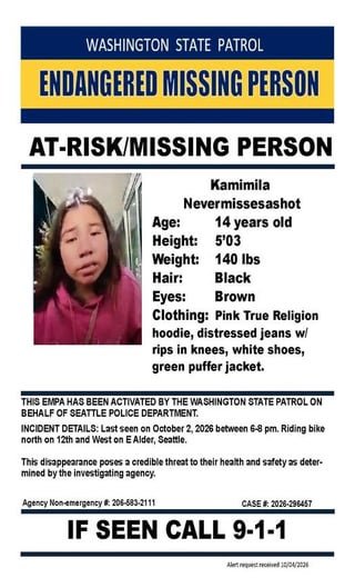 Missing Child in Seattle – Kamimila Never Misses A Shot