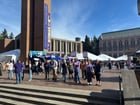 UW workers union SEIU picketing today at Red Square and Montlake & Pacific. UW still offering “0%” raises.