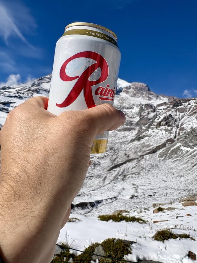 Rainier Beer lines up